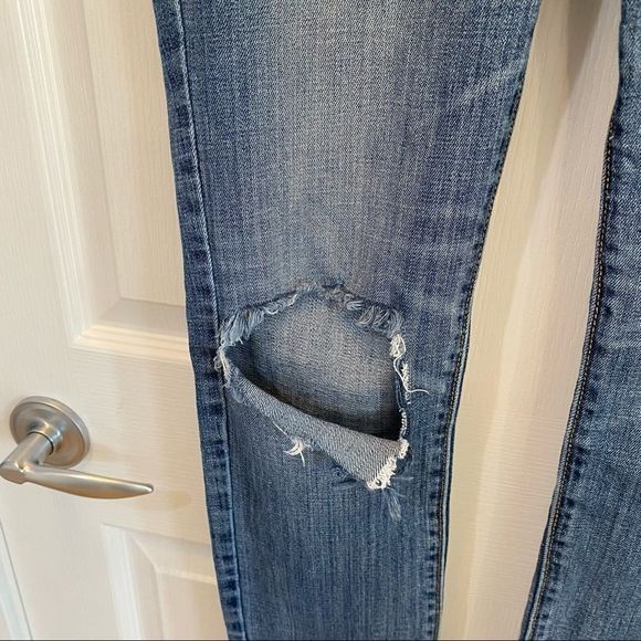 American eagle skinny stretch ripped jeans size 6 regular - Picture 8 of 8